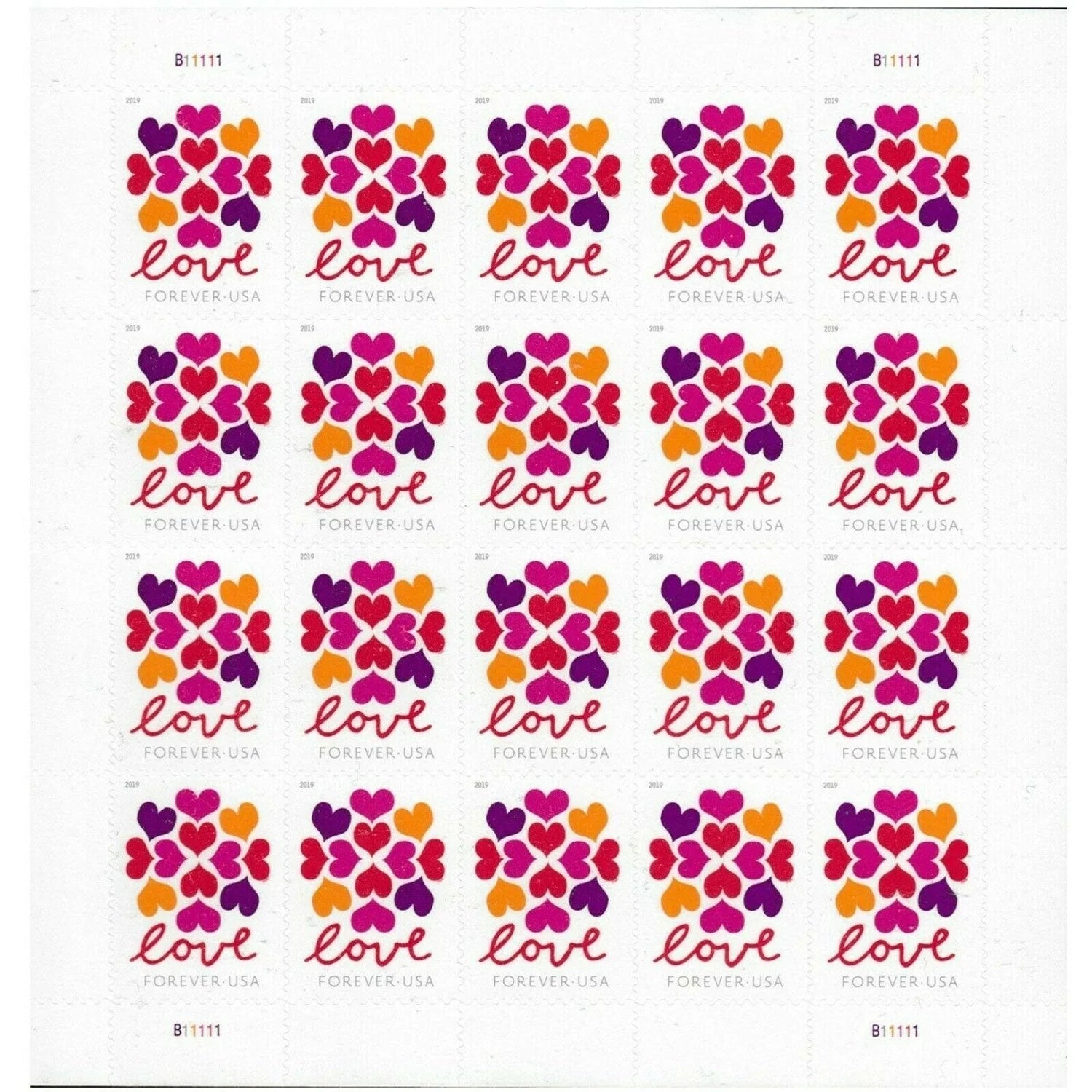 Buy Discount Love Hearts Blossom Stamp Online | Cheap Stamps For Sale